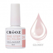 Однофазний гель-лак Crooz One Step Gel Polish 024 пильно-ліловий нюд, 8 мл, 3в1 для педикюру