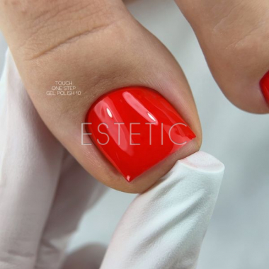Однофазный гель-лак Touch One Step Gel Polish 10 неоновый красно-гарячий, 7 мл