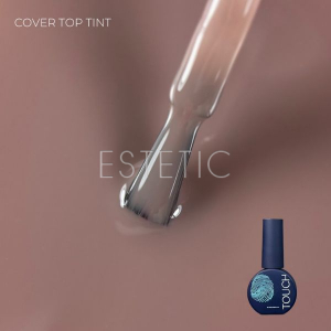 Камуфлюючий топ для гель-лаку Touch Cover top Tint бежево-коричневий какао з молоком, 7 мл