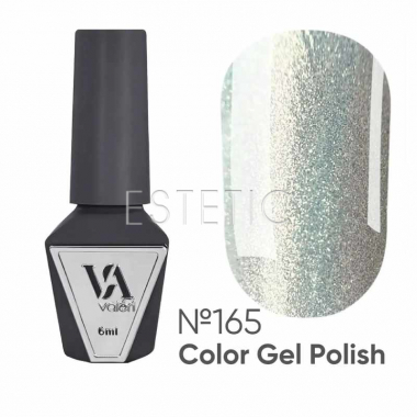 Гель-лак Valeri Color №165 золотистый шиммер с переливом шампань, эффект органзы, 6 мл