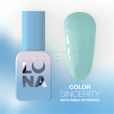 Гель-лак Luna Sincerity color бірюзовий, 8 мл