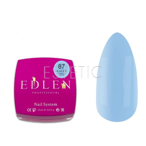 Гель для наращивания Edlen Builder gel №87 Little bows пастельный голубой, 15 мл