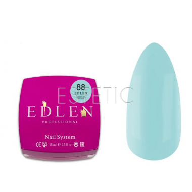 Гель для наращивания Edlen Builder gel №88 Little bows пастельный бирюзовый,15 мл