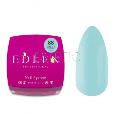 Гель для наращирвания Edlen Builder gel №88 Little bows пастельный бирюзовый,30 мл