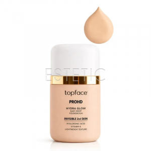 Тональная основа TopFace ProHD Hydra Glow Easy Drop 01 alabaster, слоновая кость, 30 мл PT477