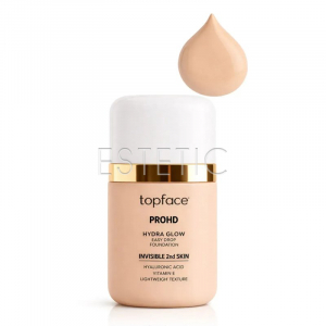 Тональная основа TopFace ProHD Hydra Glow Easy Drop 04 Sandstone, натуральный беж, 30 мл PT477