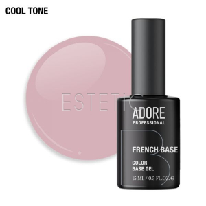 Камуфлирующая база Adore French Base №13 demure, пастельный пепельная роза, 15 мл
