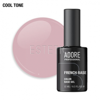Камуфлирующая база Adore French Base №13 demure, пастельный пепельная роза, 15 мл