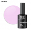 Камуфлирующая база Adore French Base №15 baby blush, светлый розово-сиреневый, 15 мл