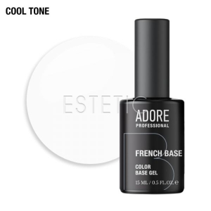 Камуфлирующая база Adore French Base №17 pure, холодный молочный, 15 мл