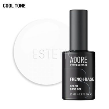 Камуфлююча база Adore French Base №17 pure, холодний молочний, 15 мл