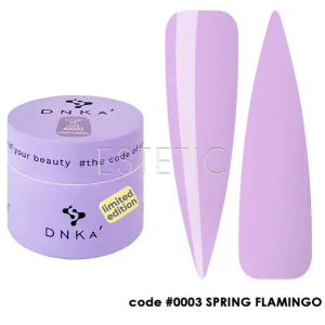 Гель для нарощування DNKa Builder Gel #0003 Spring Flamingo насичений бузковий, 15 мл