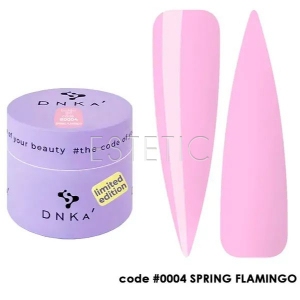 Гель для наращивания DNKa Builder Gel #0004 Spring Flamingo розовый фламинго, 15 мл