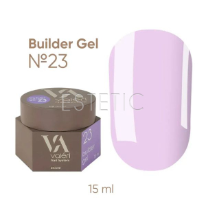 Гель для наращивания Valeri Builder Gel №23 пастельный лавандовый, 15 мл