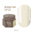 Гель для наращивания Valeri Builder Gel №25 пастельный сливочный желтый, 15 мл