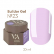 Гель для наращивания Valeri Builder Gel №23 пастельный лавандовый, 30 мл