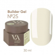 Гель для наращивания Valeri Builder Gel №25 пастельный сливочный желтый, 30 мл
