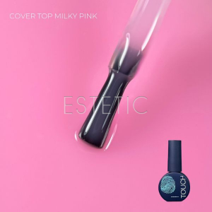 Камуфлирующий топ для гель-лака Touch Top Cover Milky Pink молочно-розовый, 7 мл