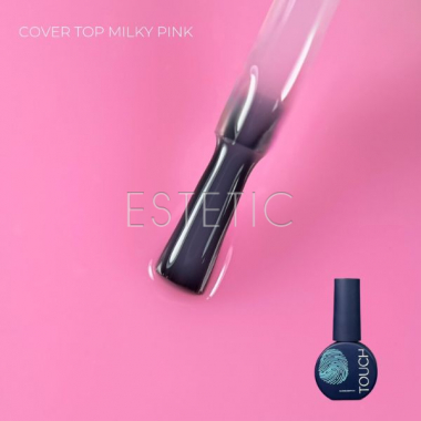Камуфлюючий топ для гель-лаку Touch Top Cover Milky Pink молочно-рожевий, 7 мл