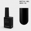 Жидкий гель Biblioteka Bottle Gel 01 Onyx черный, 10 мл