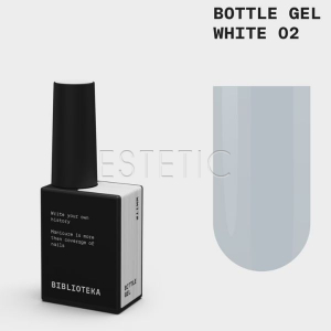 Жидкий гель Biblioteka Bottle Gel 02 White белый, 10 мл