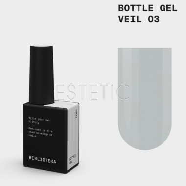 Жидкий гель Biblioteka Bottle Gel 03 Veil молочный, 10 мл