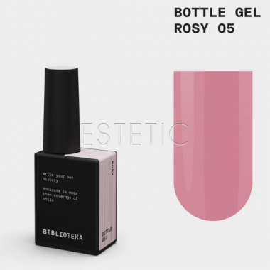 Жидкий гель Biblioteka Bottle Gel 05 Rosy розовый, 10 мл