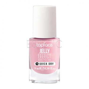 Лак для ногтей TopFace Jelly Effect 066 розовый с золотым шиммером, 9 мл, PT110