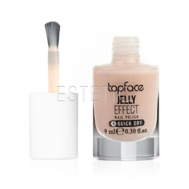 Лак для ногтей TopFace Jelly Effect 084 молочно-персиковый, 9 мл, PT110
