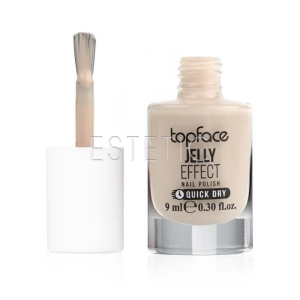 Лак для ногтей TopFace Jelly Effect 086 бежево-молочный нюд, 9 мл, PT110