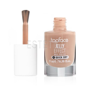 Лак для ногтей TopFace Jelly Effect 092 теплый песочный нюд, 9 мл, PT110