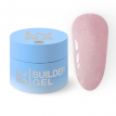 Гель для наращивания Luna Shimmer Gel №10 пастельный розовый с шиммером, 15 мл