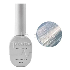Гель лак SAGA Crystal Cat 03 кришталеве котяче око, димчастий з холодним блакитним підтоном, 10 мл