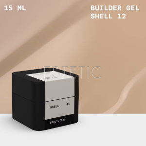 Моделюючий гель Biblioteka Builder Gel № 12 Shell ракушка кремовый, 15 мл