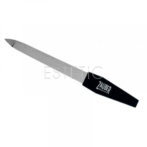 Zauber 03-106 Пилочка для ногтей сапфировая, черная ручка, 13 см