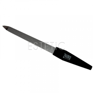 Zauber 03-107 Пилочка для ногтей сапфировая, черная ручка, 15 см