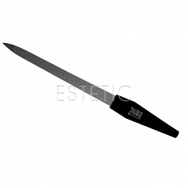 Zauber 03-108 Пилочка для ногтей сапфировая, черная ручка, 18 см