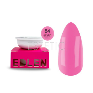 Гель для нарощування Edlen Builder gel №84 Little bows,Змінний картридж, рожевий холодний,15 мл