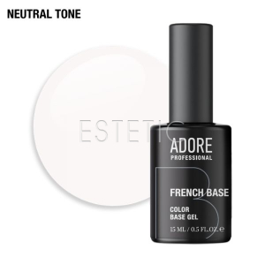 Камуфлируюющая база ADORE French Base №09 milky, молочный, 15 мл
