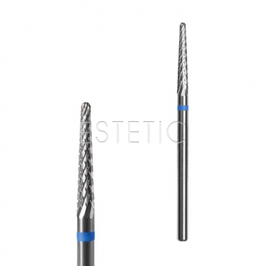 Фреза твердосплавна конус синій Staleks EXPERT 2,3x14 мм, 4820241066360