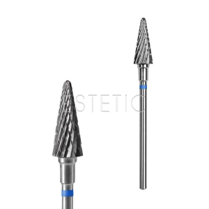 Фреза твердосплавна конус синій Staleks EXPERT 6x14 мм, 4820241066384