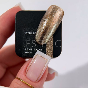 Гель-краска для линий Biblioteka Line paint Gold золото, 5 мл