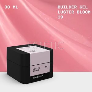 Моделирующий гель Biblioteka Builder Gel 19 Luster Bloom розовый с шиммером, 30 мл