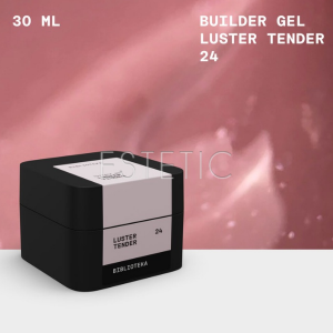 Моделирующий гель Biblioteka Builder Gel 24 Luster Tender нежный с шиммером, 30 мл