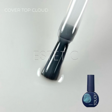 Камуфлюючий топ для гель-лаку Touch Cover top Cloud хмарний напівпрозорий молочний, 7 мл