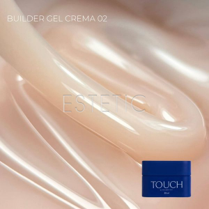 Гель для наращивания Touch Builder gel Crema 02 молочно-бежевый, 30 мл