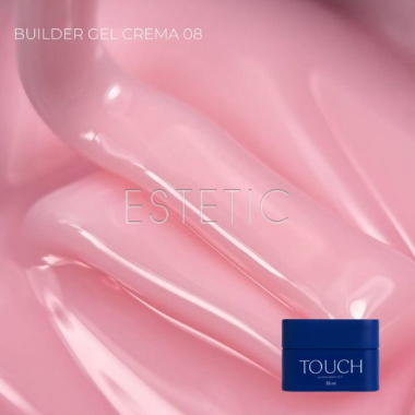 Гель для наращивания Touch Builder gel Crema 08 светло розовый, 30 мл
