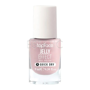 Лак для ногтей TopFace Jelly Effect 054 бежевый с розовым шиммером, 9 мл, PT110