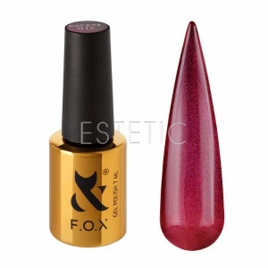 Гель-лак F.O.X Cat Eye 011 кошачий глаз, темная фуксия с магическим розовым сиянием, 7 мл