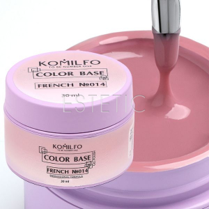 Камуфлирующая база Komilfo Color Base French 014 HEMA/TPO free розовый пыльная роза, 30 мл
